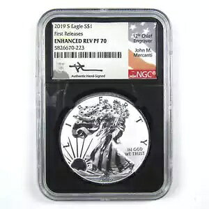 2019 S �A�����J�� �C�[�O�� �h�� Rev PF 70 NGC 1 �I���X �V���o�[ SKU:CPC6394