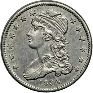 1834 25C XF45 PCGS �̂� 271 �̍��O���[�h�̊O�� - AU �L���b�v�t���o�X�g �N�H�[�^�[