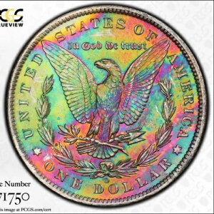 1885 O $1 ���[�K�� �V���o�[ �_���[ PCGS MS63+ �����X�^�[ ���C���{�[ �e�L�X�^�C�� �g�[��