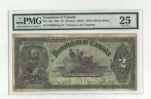 1897 DOC $2 Note DC-14bAVAԍ 859838 Var/Courtney PMG VF-25A
