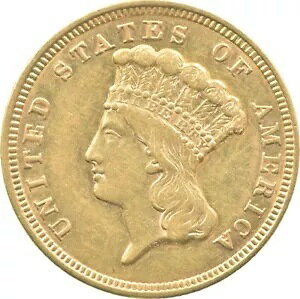 1856 �N $3 �C���f�B�A�� �v�����Z�X �w�b�h �S�[���h 3 �h�� *1891