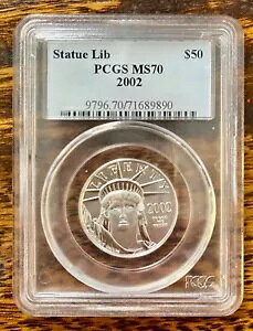 AI 2002 $50 v`i PCGS MS70 AJ C[O /SOL