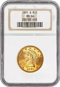 1901 S $10 oeB wbh C[O S[h NGC MS64 uAgʃRC