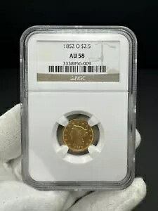 1852 O AJ $2.50 oeB - NGC AU58