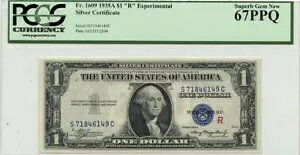 1935A $1 R �����m�[�g FR#1609 PCGS Superb Gem 67 PPQ