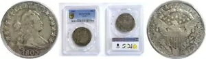 1803 50C �h���[�v �o�X�g �n�[�t�_���[ ���[�W 3 PCGS XF-40