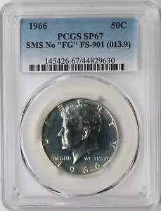 1966 50c SMS �uFG �Ȃ��v FS-901 �P�l�f�B �V���o�[ �n�[�t�_���[ PCGS SP67