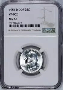 1956-D DDR VP-002 Vg NH[^[ NGC MS66 gbv |bv č