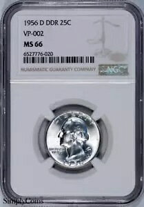 1956-D DDR VP-002 Vg NH[^[ NGC MS66 gbv |bv č