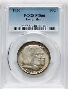 1936 �����O�A�C�����h - PCGS MS66 - SUPER PQ & �����قǈ������܂���!