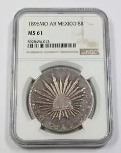 1896-Mo AB NGC MS61 |���L�V�R���a�� - �V���o�[ 8 ���A�� 8R �R�C�� #35650A