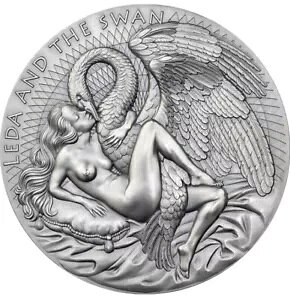 2�I���X 999 �V���o�[ �v���[�t 2023 LEDA AND THE SWAN �J�����[�� �n�C�����[�t ���E���h �R�C�� �z�b�g