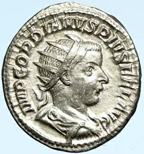GORDIAN III �{���̌Ñ� 241AD ���[�}�Â��V���o�[���[�}�R�C�� JUPITER i98529