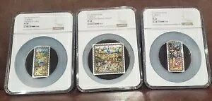 2016 NGC PF 68,69&70 �X�y�C�� 270g �V���o�[ $100 ���[�� �uGARDEN OF EARTHLY DELIGHTS�v