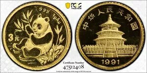  1991 3  10 NLOp_ 1 g PCGS MS69