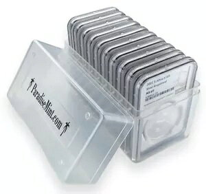 2022 ��A�t���J 1�I���X �V���o�[ �N���[�K�[�����h NGC MS69 �u���E�����x�� 10 �p�b�N �N���A�P�[�X