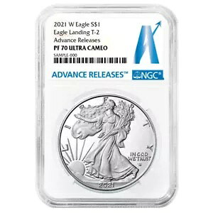 2021-W �v���[�t $1 �^�C�v 2 �A�����J�� �V���o�[ �C�[�O�� NGC PF70UC AR Advance �����[�X L...