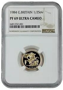 1984 CMX 1/2 \u v[t  NGC PF 69 UC