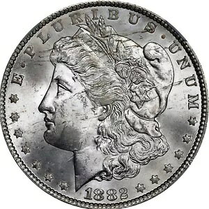 ���[�K�� �V���o�[ �_���[ 1882-CC�ANGC MS-64!�����Ȍ���̃u���X�g�z���C�g�R�C���I