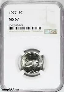 1977 �W�F�t�@�[�\�� �j�b�P�� NGC MS67 TOP POP ���W�X�g�� US �R�C�� 545-021