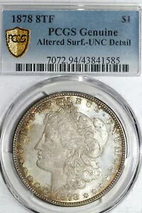 IWig[ 1878 8 TF K h PCGS Unc ڍ (43841585)