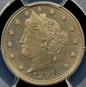 1891 5c �v���[�t ���o�e�B �j�b�P�� PCGS PR 65