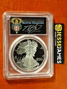 1991 S プルーフ シルバー イーグル PCGS PR70 DCAM トーマス クリーブランド サイン入りトーチ ラベル