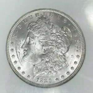 1889-O ���[�K�� �V���o�[ �h��~NGC MS 62~�������R�C��~ REF#32-003