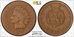 1877 P PCGS AG03 - �C���f�B�A�� �w�b�h �Z���g �y�j�[ - 1c US �R�C�� #52191B