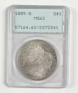 1885 N AJ 90% [K Vo[ 1 h RCF PCGS OGL MS62
