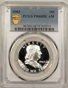 1963 PCGS PF68 PR68 DCAM �t�����N���� �n�[�t�_���[ 914