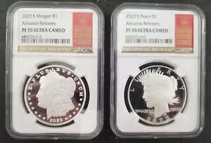 2023 S $1 ���[�K�� �s�[�X �Z�b�g �A�h�o���X �����[�X NGC PF70 ���A ���b�h �u�b�N ���x��