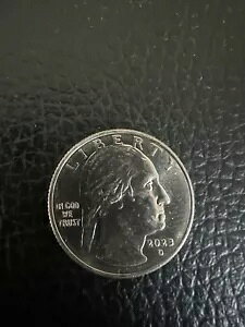 Jovita Idar Quarter 2023 D Mint Error Coin Reading in Cod We Trust (Mł^)