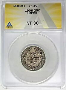 1906�N ���x���A 25�Z���g�d�� ANACS VF 30 W4