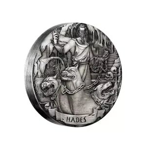 2017 NbN $2 Gods of Olympus Hades 2IX .999 Vo[ nC[t AeB[NH