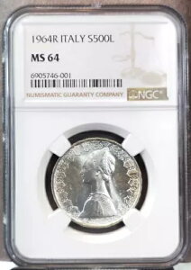 1964 C^A Vo[ 500  S500L lbTX E[} NGC MS 64  BU RC