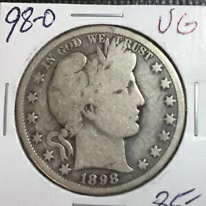 1898-O VG Barber LY �n�[�t�_���[����� IT Nice Coin #2 �̈ꕔ
