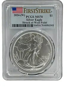 2024 W MS70 �A�����J���V���o�[�C�[�O���t���b�O���x�� �`�t�@�[�X�g�X�g���C�N�` PCGS (543,545,527)