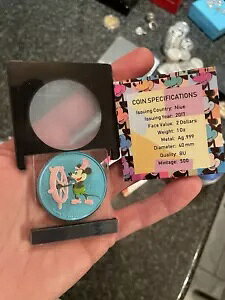 2017 カラーライズド スチームボート ウィリー $2 ニウエ 1オンスシルバーコイン アンディ・ウォーホル 500 ミンテージ