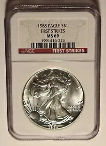 1988 AJ Vo[ C[O $1 NGC MS69 t@[Xg XgCN A h 1 IX̒n