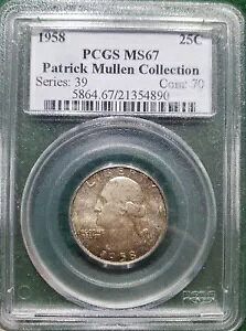 1958 ���V���g�� �N�H�[�^�[ PCGS MS67 �p�g���b�N �}���� �R���N�V����