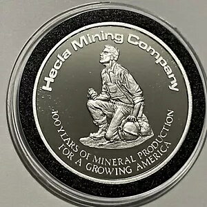 Hecla Mining Co. �Z���e�j�A�� �v���[�t �R�C�� 1 �g���C�I���X .999 ���� ���E���h ���_��