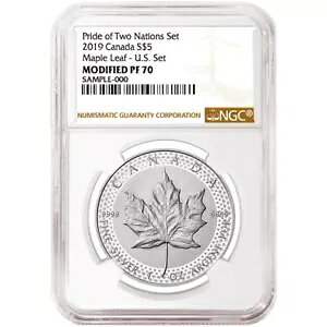 2019 �C���v���[�t $5 �V���o�[ �J�i�f�B�A�� ���[�v�� ���[�t NGC PF70 �u���E�� ���x�� �v���C�h ...