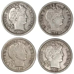 4 �V���o�[ 1902 1909 1912 1913 �����t 10c �_�C�� �R�C�� ���b�g ���ǂ����