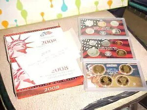 2 2008 シルバー プルーフ セット ロット 28 コイン 合計発行元所有者 米国造幣局