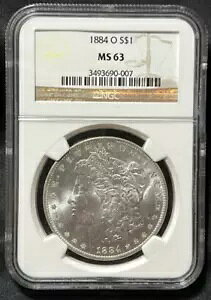 NGC~1884 O MORGAN S$1~MS63~90% AG~čǁANOLA~čW\/RC