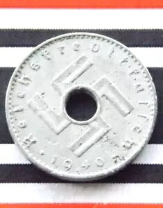 hCc 5 PFENNIG 1940 A REICHSKREDITKASSEN Rp SWASTIKA RC 3rd WW2 +A+