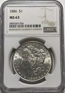 1886 K h (#16867) NGC MS63 fGȔRCBVNȃz_[B