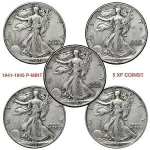 1941 �` 1945 �N P-MINT �E�H�[�L���O ���o�e�B �n�[�t�_���[ XF �R���f�B�V���� 5 �R�C�� ���b�g!