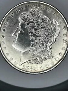 1883�N O ���[�K�� �V���o�[ �_���[ $1 �u�����A���g������ BU IN COIN DISPLAY SLAB